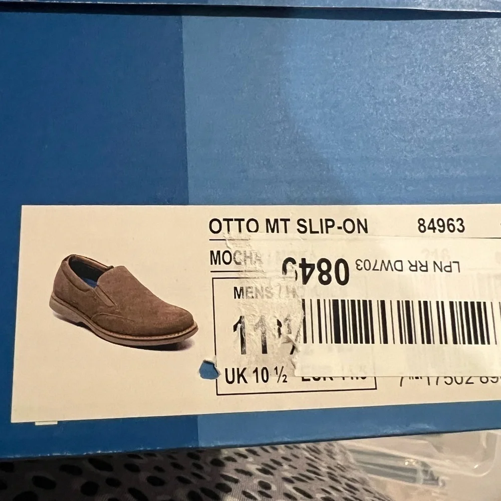 S32. NWT Nunn Bush OTTO MOC TOE SLIP ON Mocha 11.5